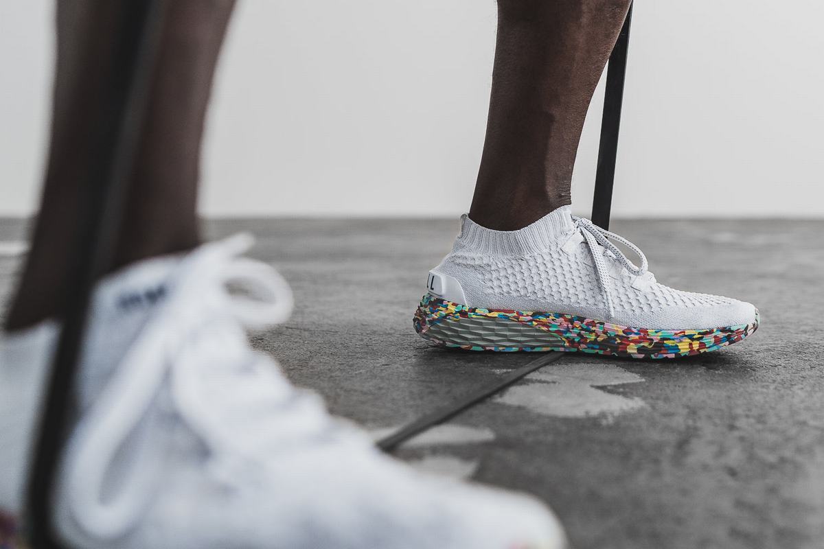 Nobull Knit Runner Loopschoenen Heren Wit | 173904-OJI