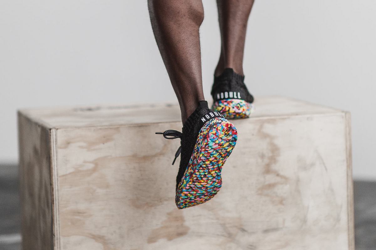 Nobull Knit Runner Loopschoenen Heren Zwart | 237894-ZRP