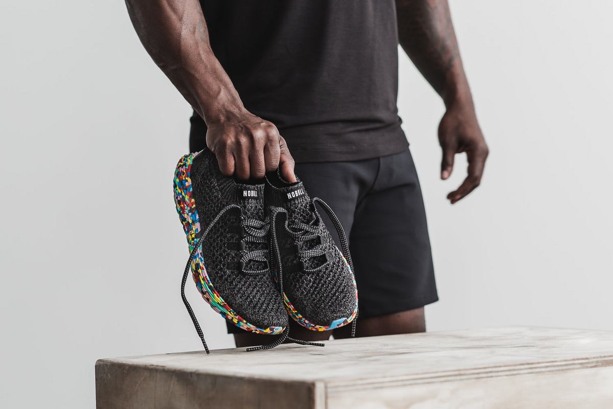Nobull Knit Runner Loopschoenen Heren Zwart | 237894-ZRP