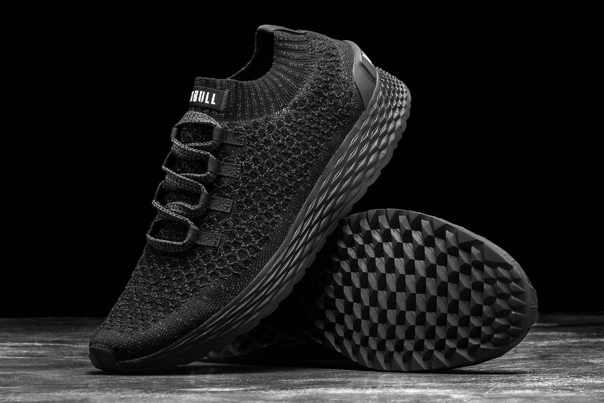 Nobull Knit Runner Loopschoenen Heren Zwart | 692507-WGV
