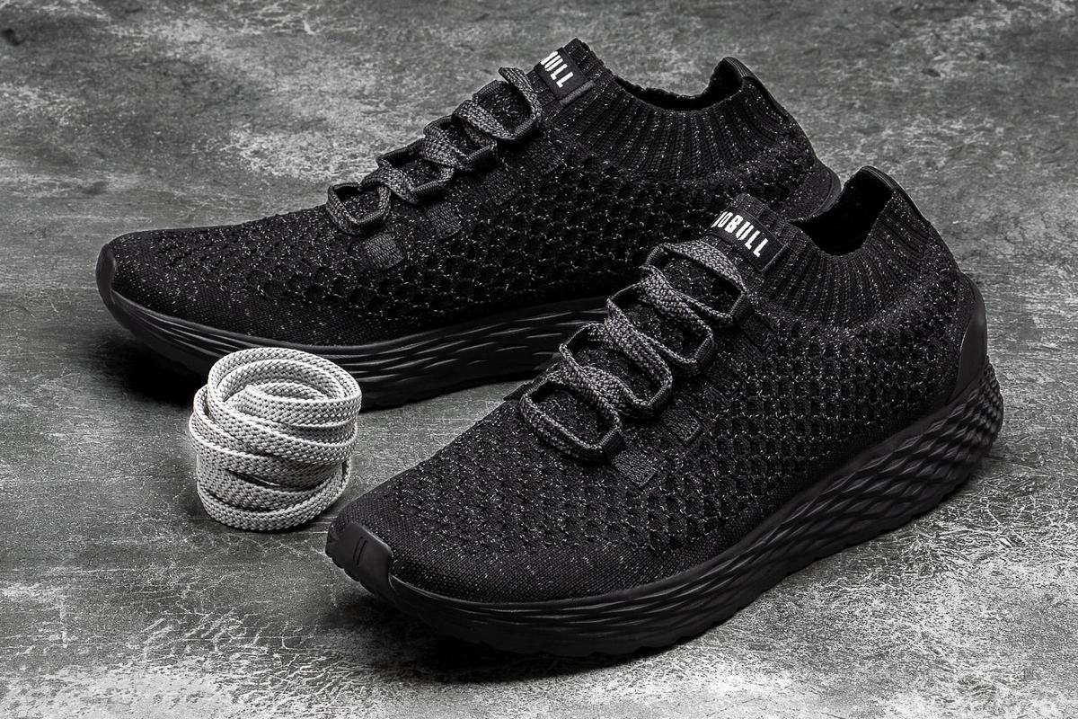 Nobull Knit Runner Loopschoenen Heren Zwart | 692507-WGV