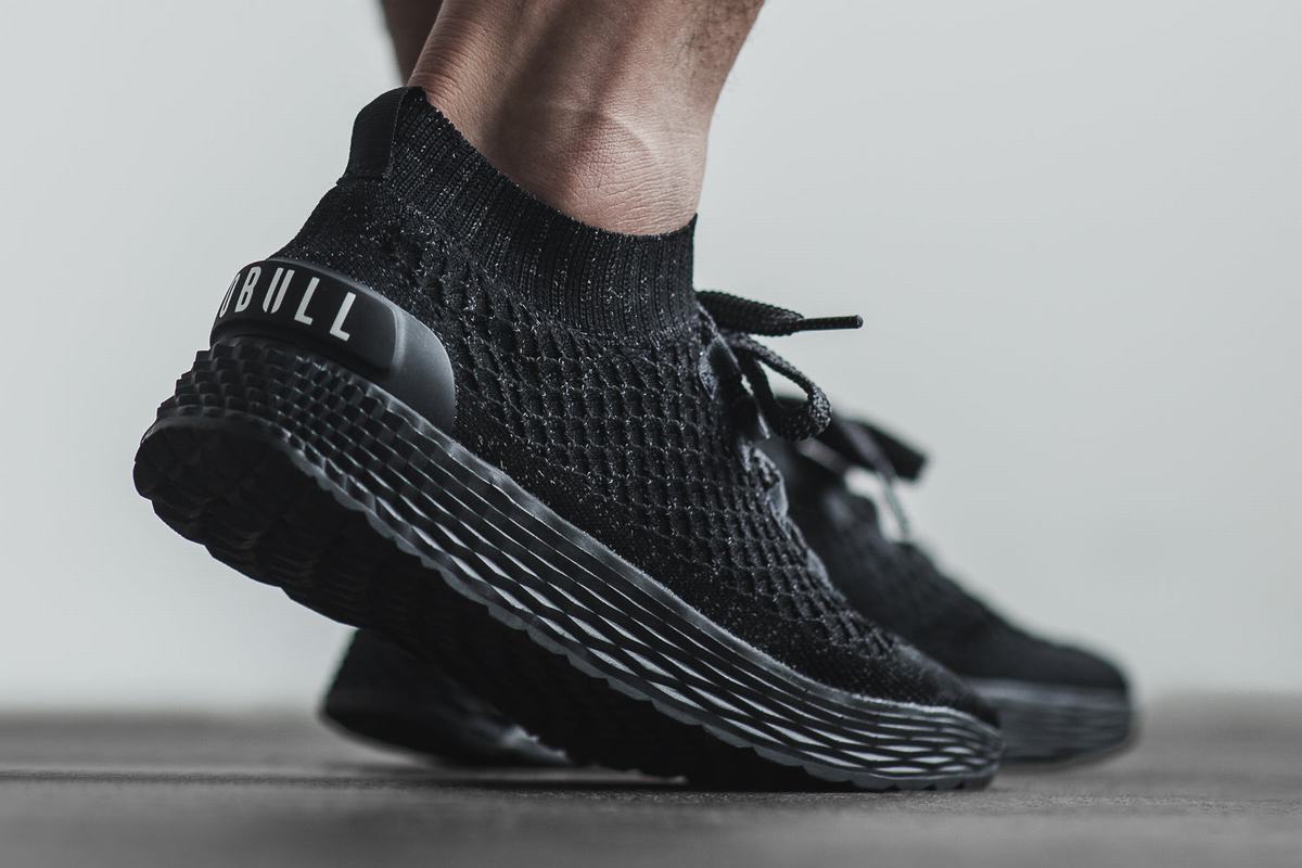 Nobull Knit Runner Loopschoenen Heren Zwart | 692507-WGV