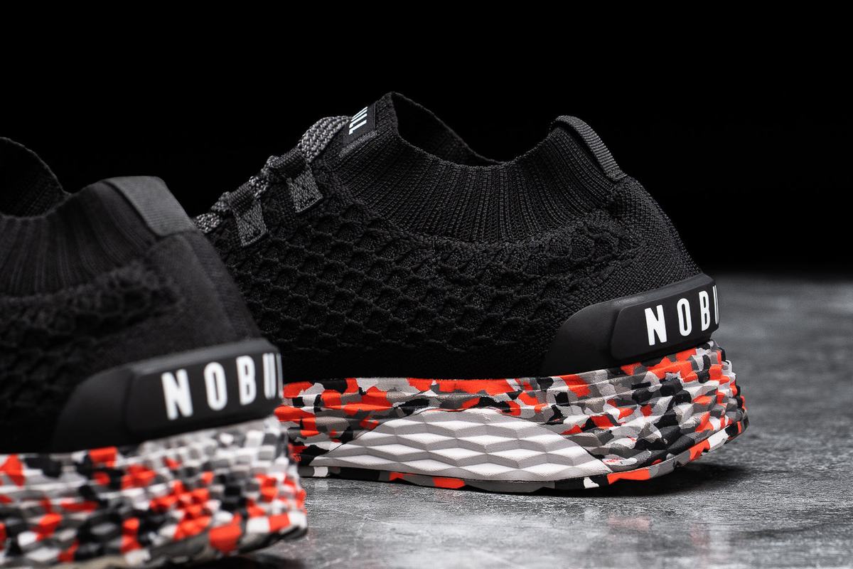 Nobull Knit Runner Loopschoenen Heren Zwart | 835042-BDE