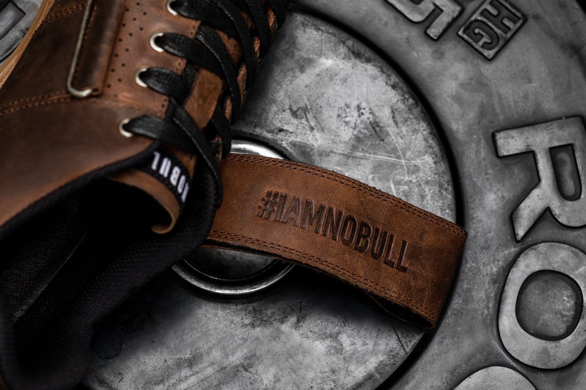 Nobull Leather Powerlift Schoenen Dames Koffie | 923417-MPV