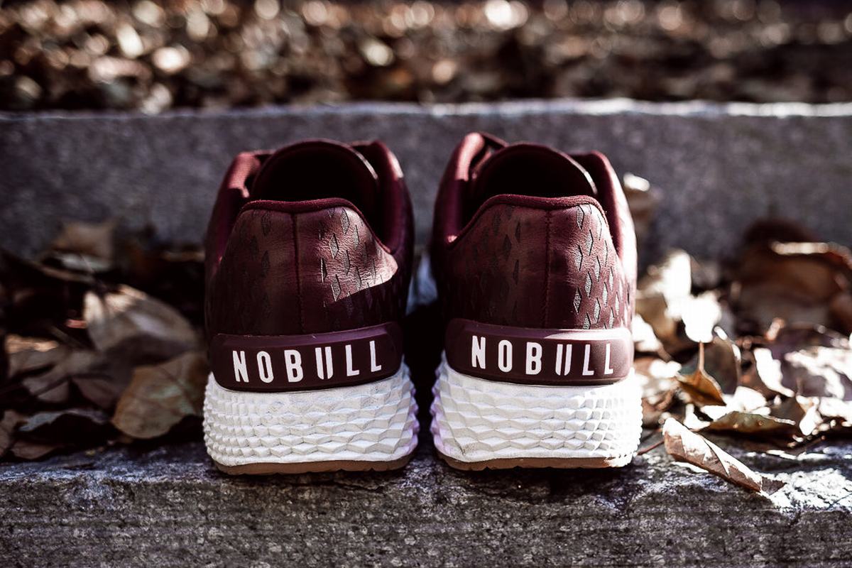 Nobull Leather Runner Loopschoenen Heren Bordeaux | 804169-DUZ
