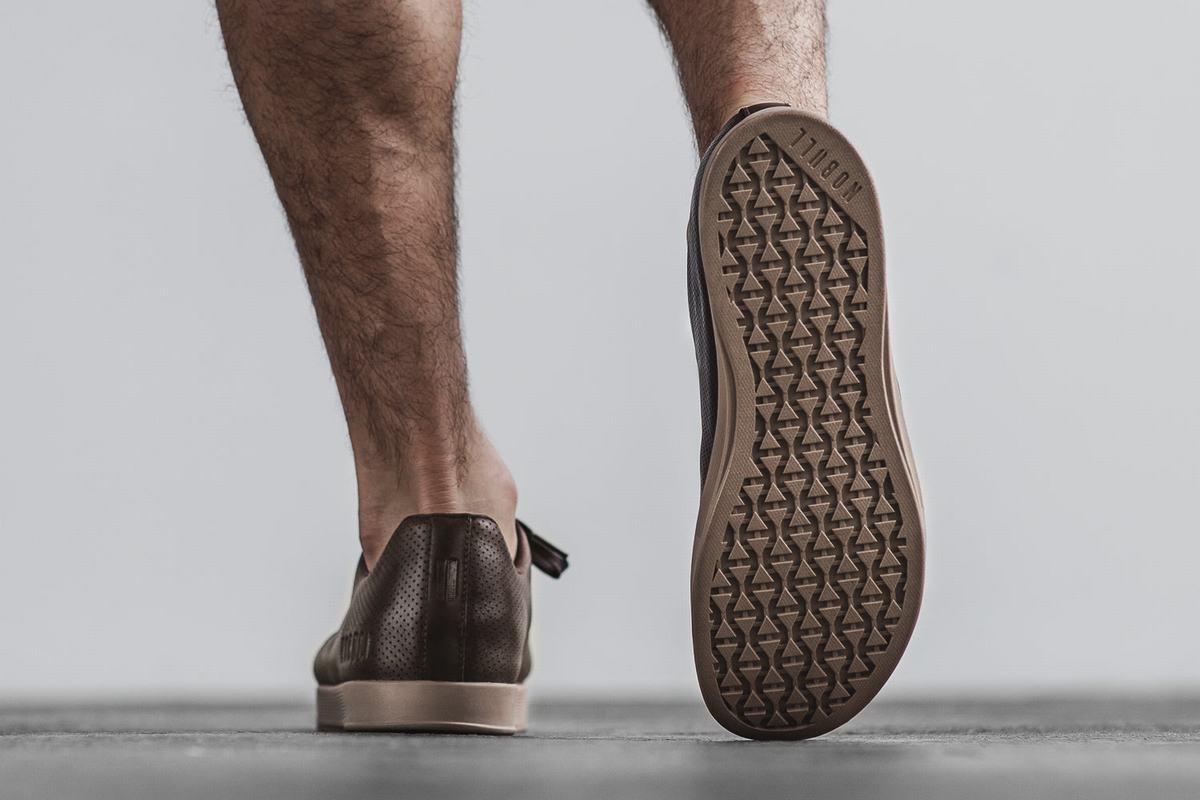Nobull Leather Trainer Fitness Schoenen Heren Bruin | 137254-LNC
