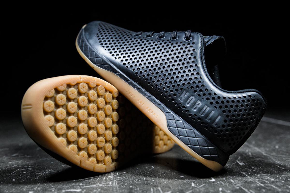 Nobull Leather Trainer Fitness Schoenen Heren Zwart | 291430-NQY
