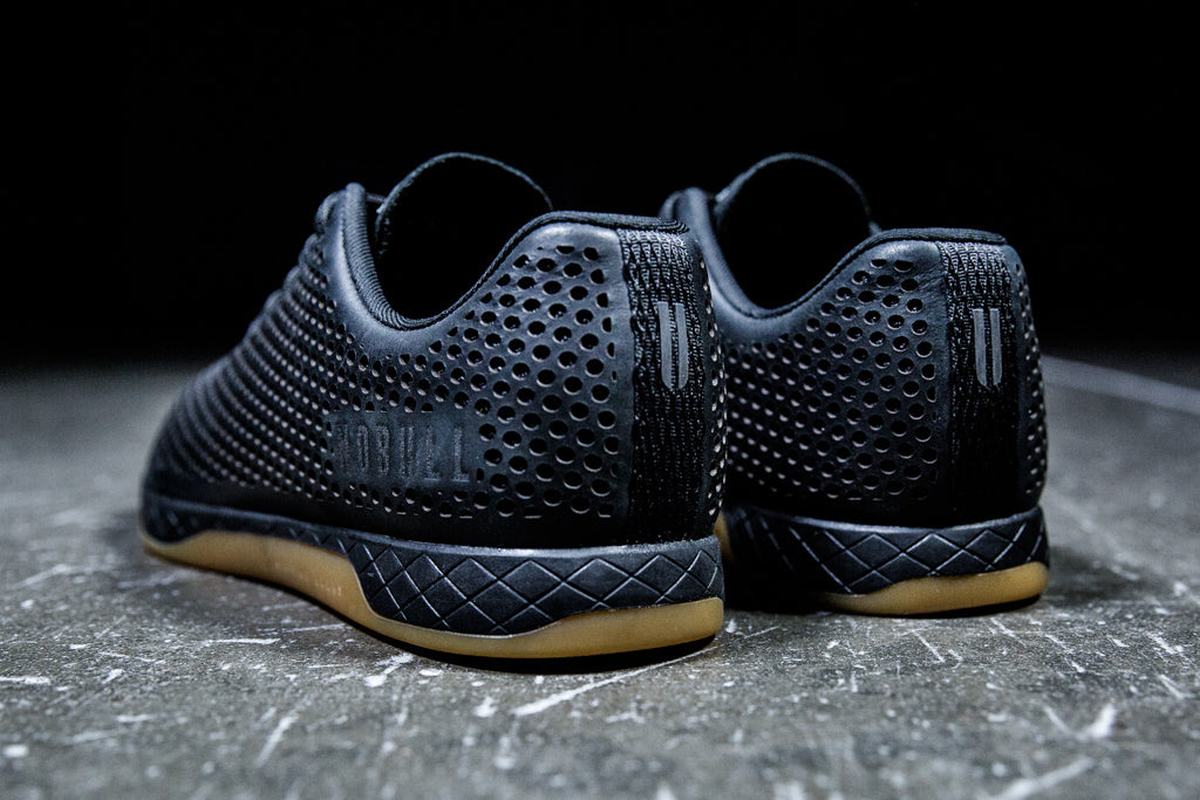 Nobull Leather Trainer Fitness Schoenen Heren Zwart | 291430-NQY