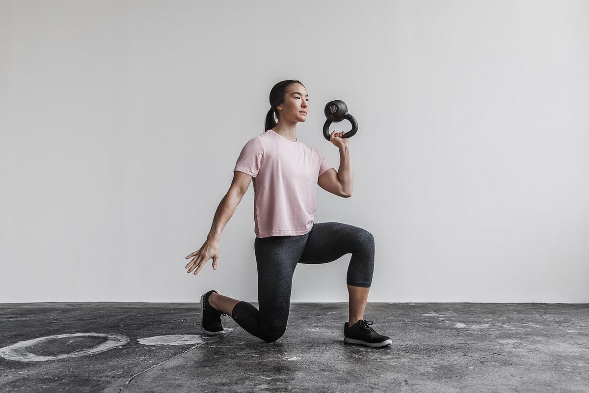 Nobull Lightweight Boxy T-shirts Dames Roze | 123946-PIJ