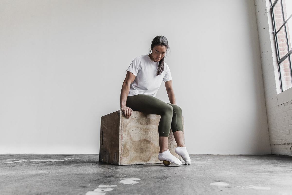 Nobull Lightweight Boxy T-shirts Dames Wit | 387416-VMO