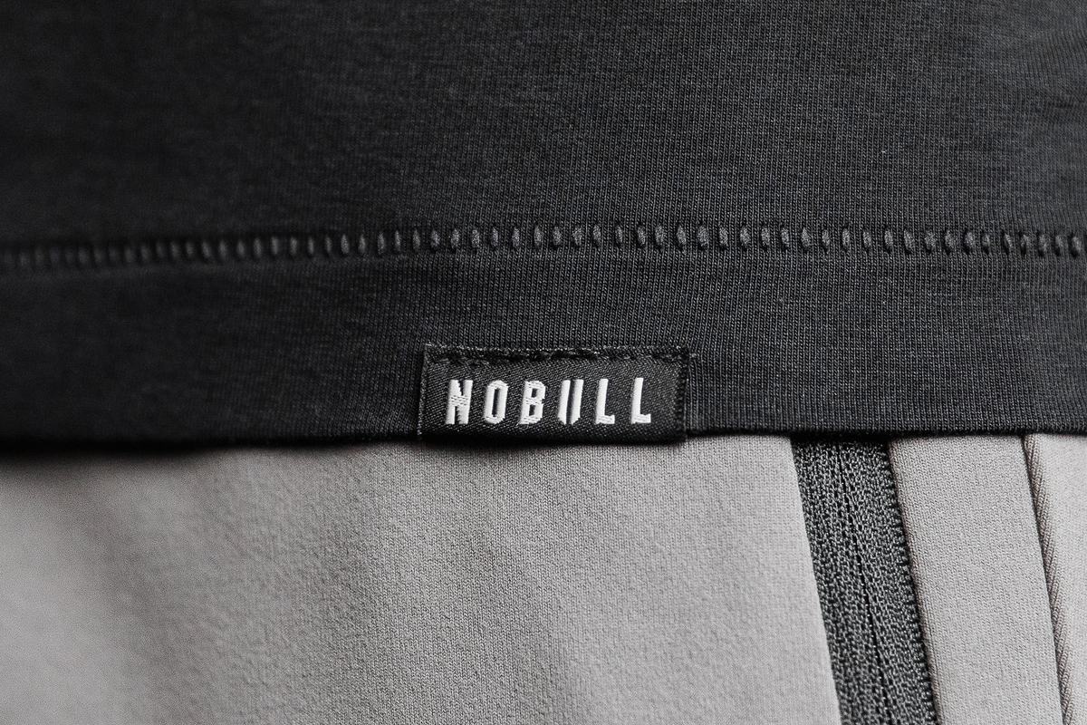 Nobull Lightweight Henley T-shirts Heren Zwart | 187325-VTQ