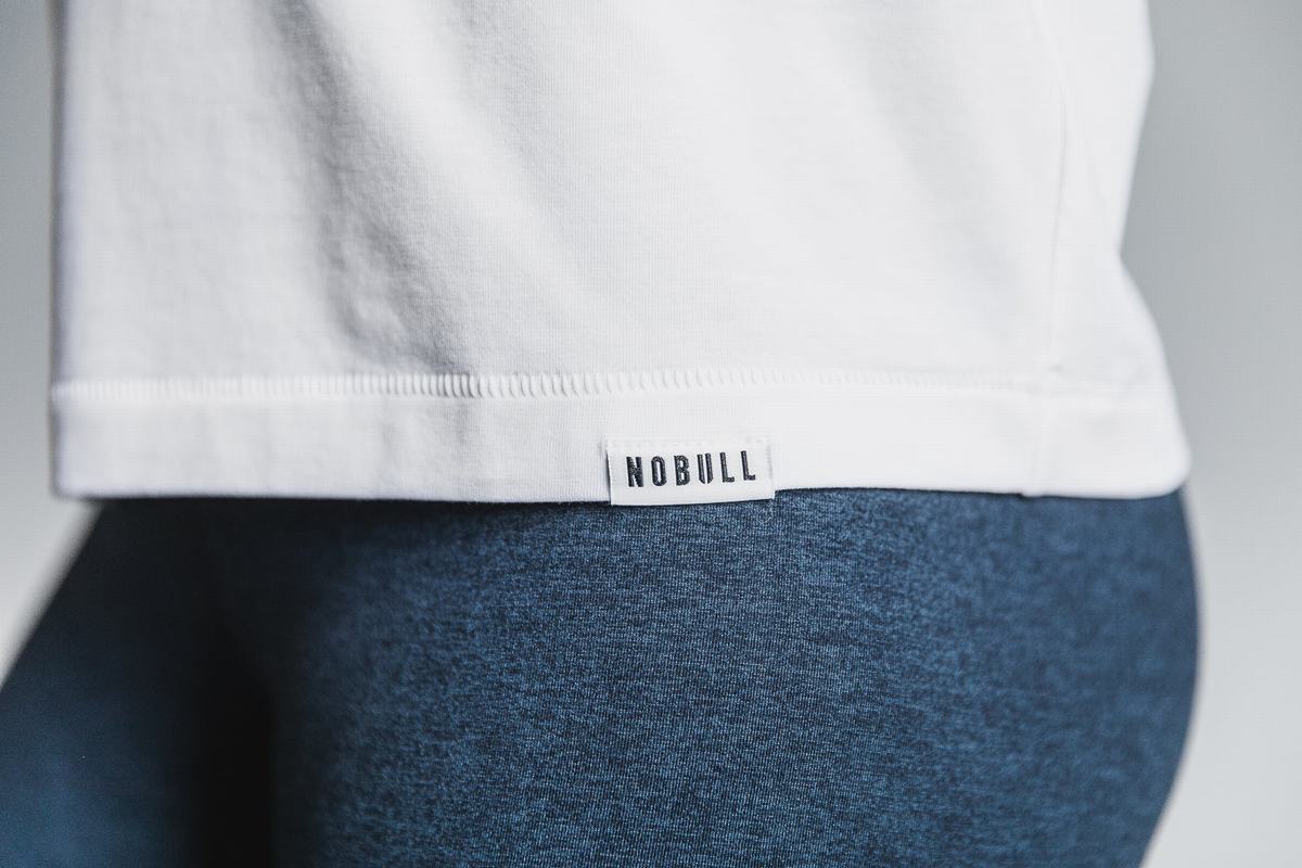 Nobull Lightweight Mouwloos T-shirts Dames Wit | 253168-ASH