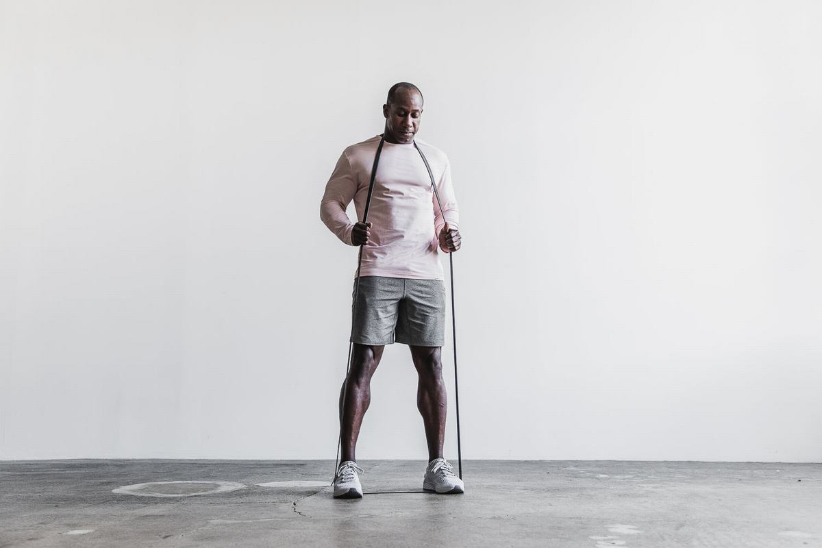 Nobull Lightweight T-Shirt Lange Mouw Heren Roze | 035149-NJX