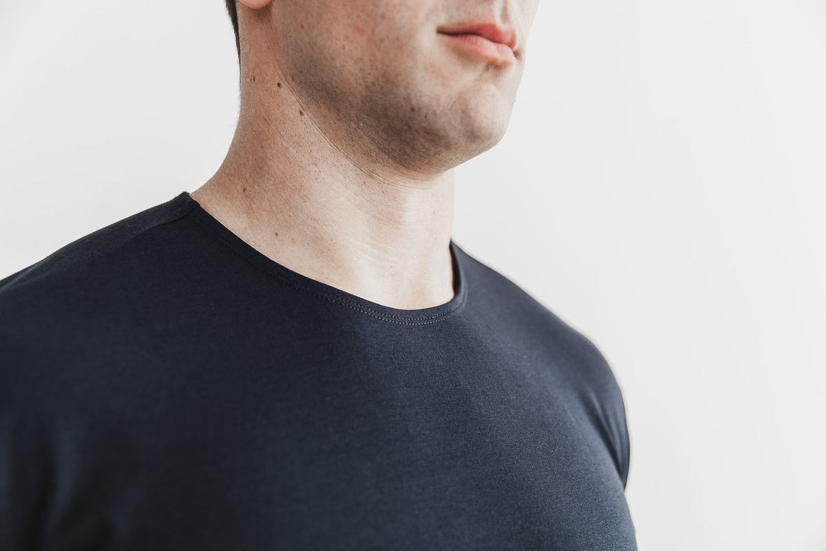 Nobull Lightweight T-shirts Heren Donkerblauw | 421769-FBG