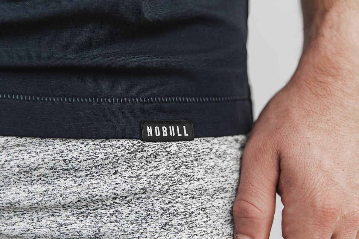 Nobull Lightweight T-shirts Heren Donkerblauw | 421769-FBG