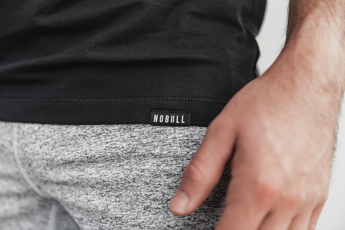 Nobull Lightweight T-shirts Heren Zwart | 518704-PYE