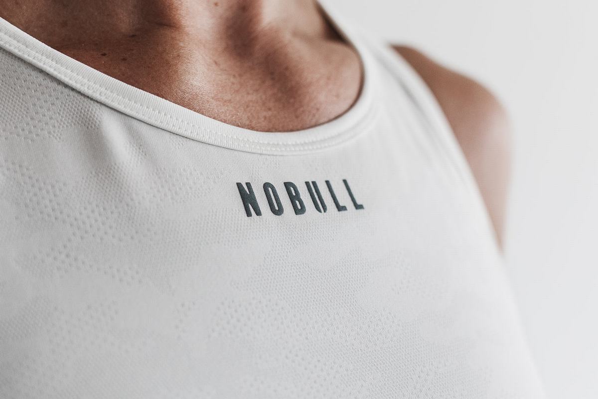 Nobull Lightweight Textured Tank Tanktop Dames Camo | 651402-ODN