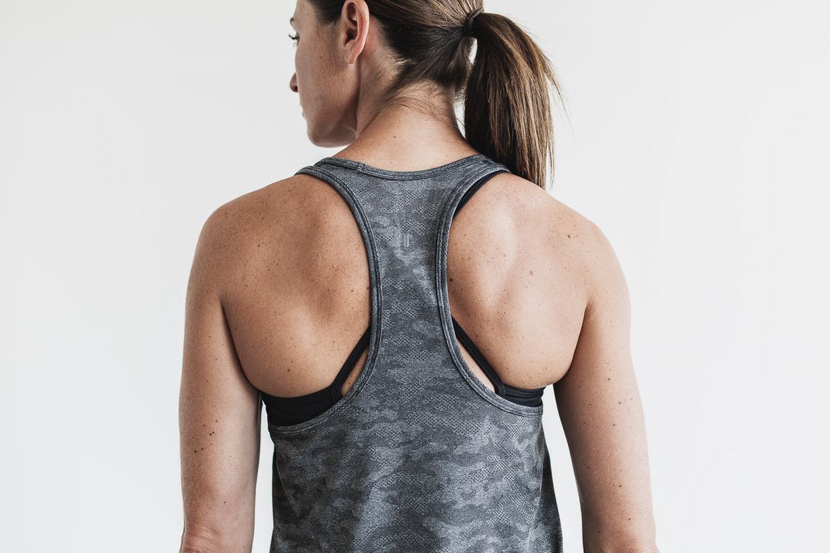 Nobull Lightweight Textured Tank Tanktop Dames Camo | 782659-TCF