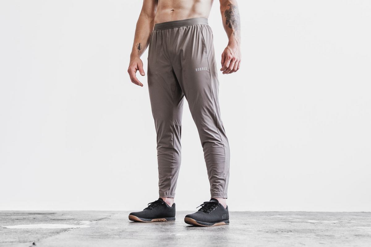 Nobull Lightweight Woven Joggingbroeken Heren Bruin | 231958-TJX