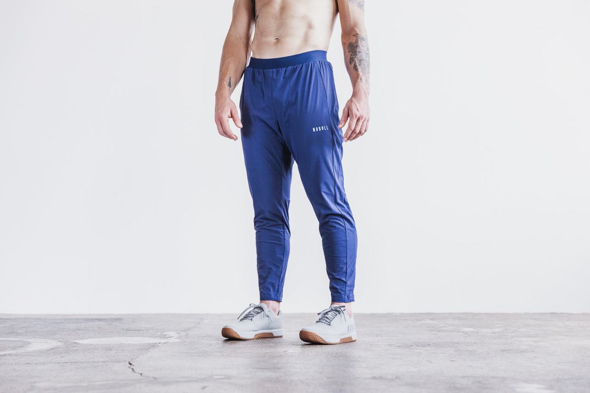 Nobull Lightweight Woven Joggingbroeken Heren Donkerblauw | 470683-HGY