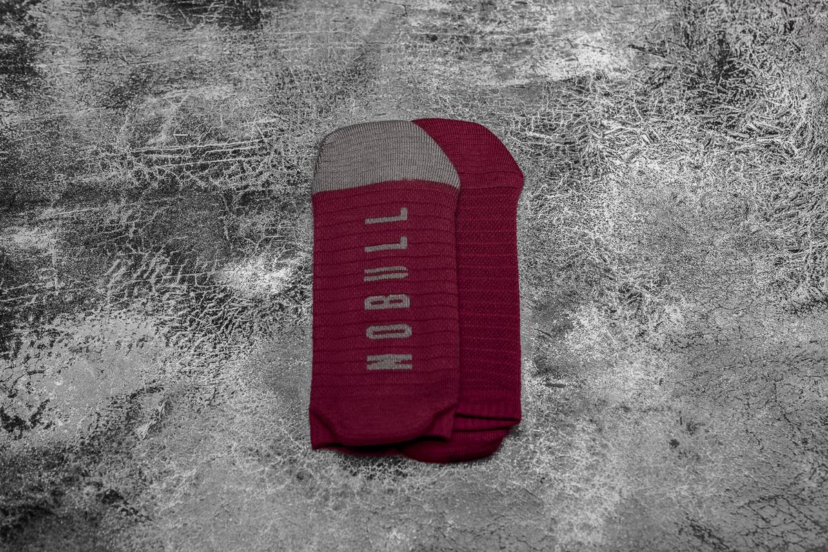 Nobull Low Sokken Dames Donkerrood Donkergrijs | 803154-ZPE