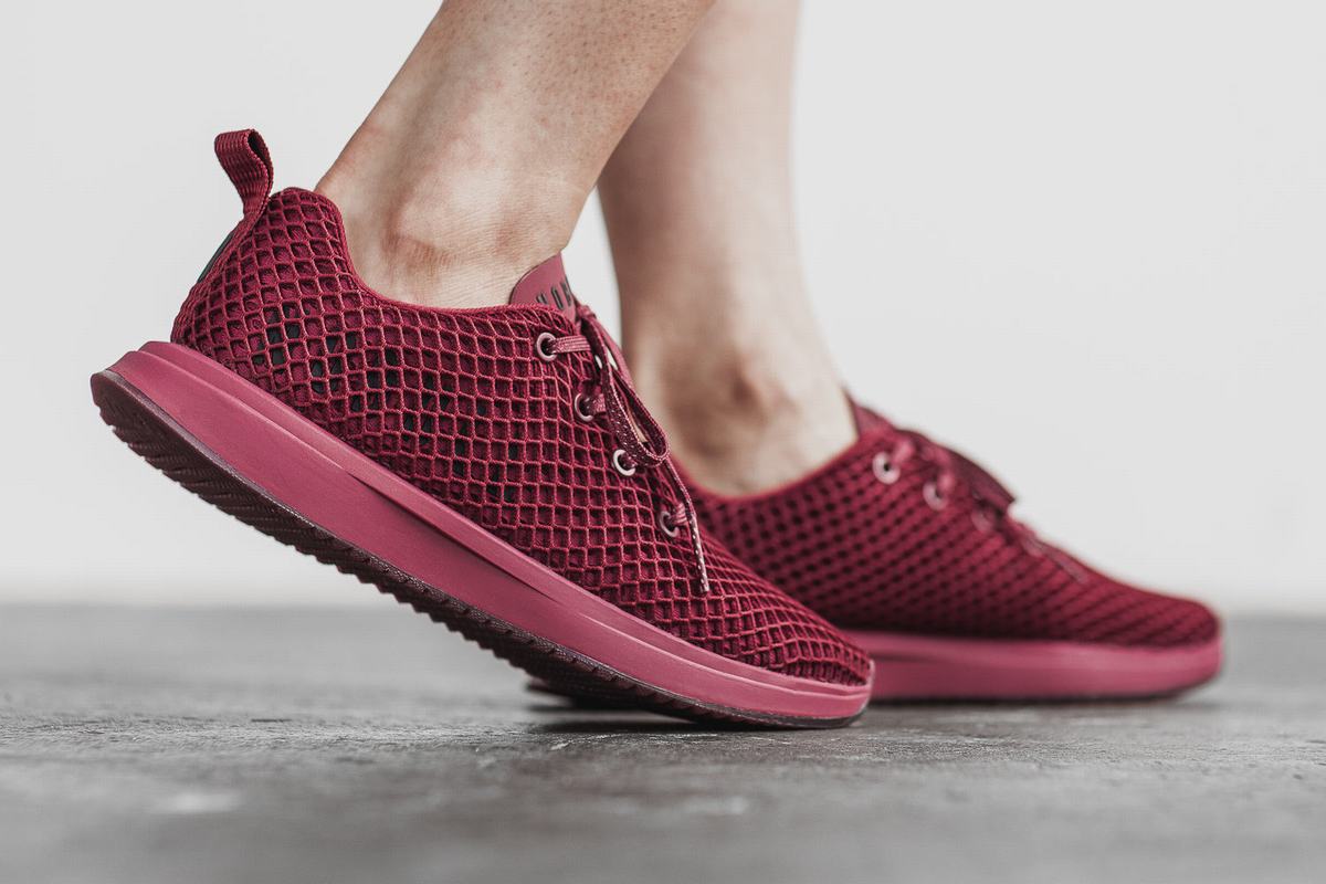 Nobull Mesh Runner Loopschoenen Dames Bordeaux | 785293-QTW