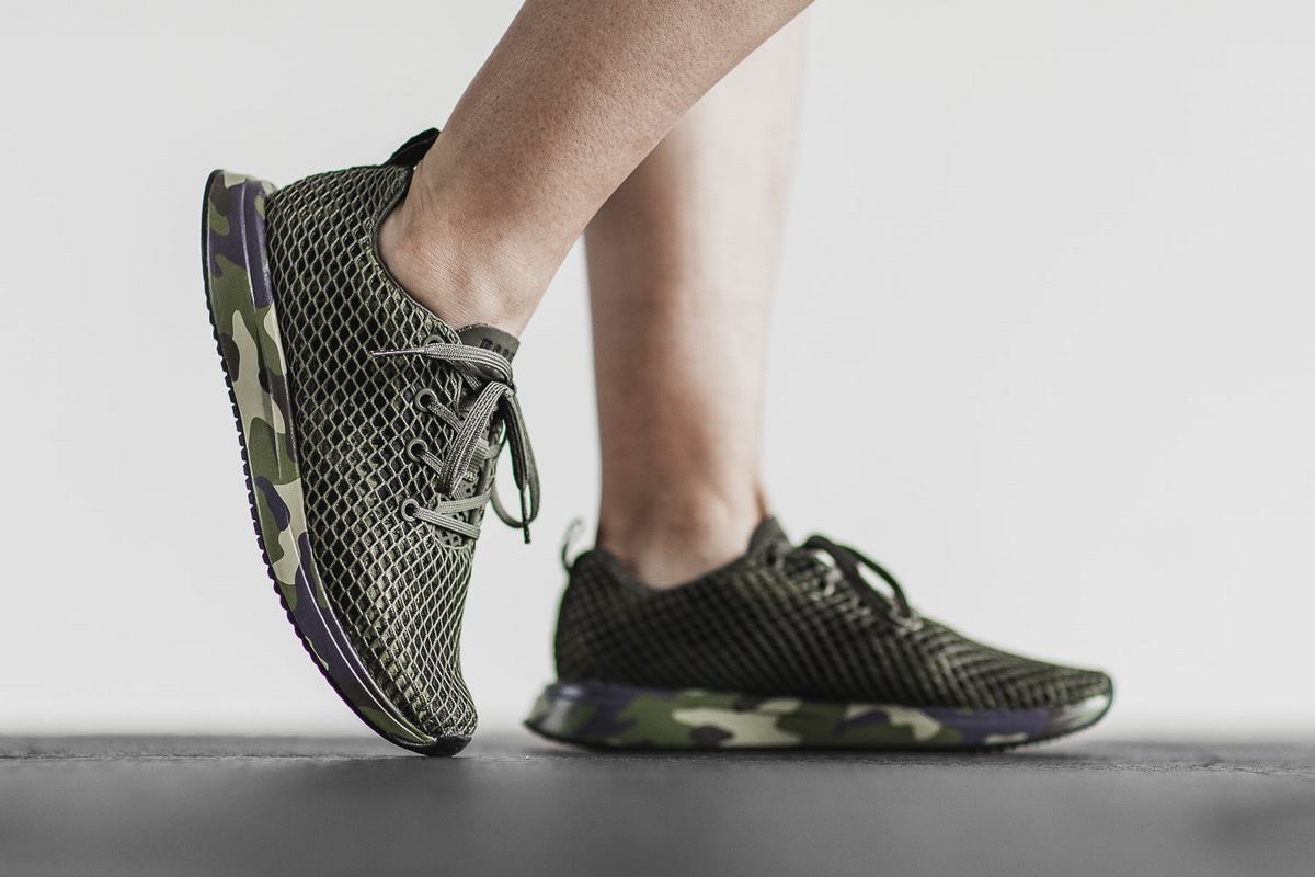 Nobull Mesh Runner Loopschoenen Dames Camo | 391850-RAP