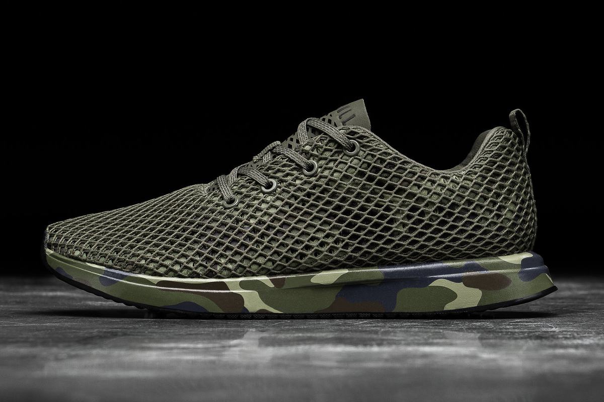 Nobull Mesh Runner Loopschoenen Dames Camo | 391850-RAP