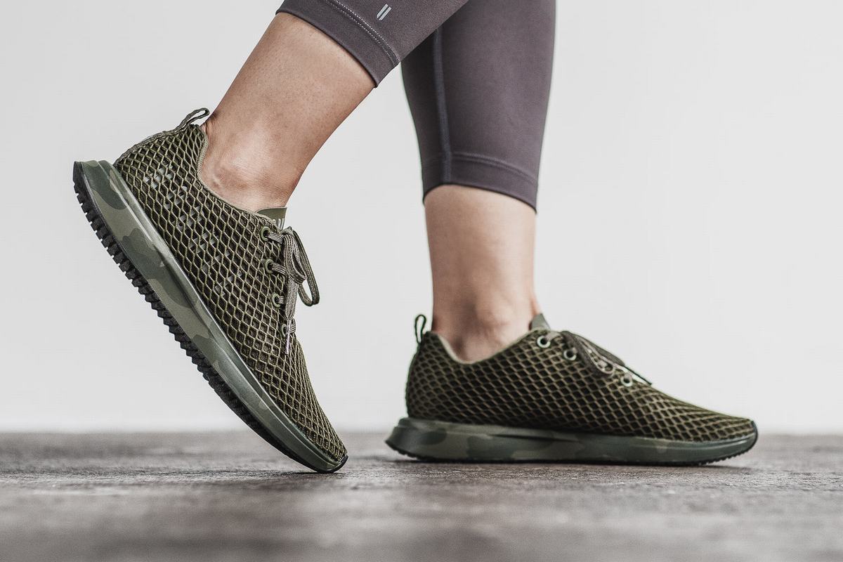 Nobull Mesh Runner Loopschoenen Dames Donkercamo | 043981-YLI