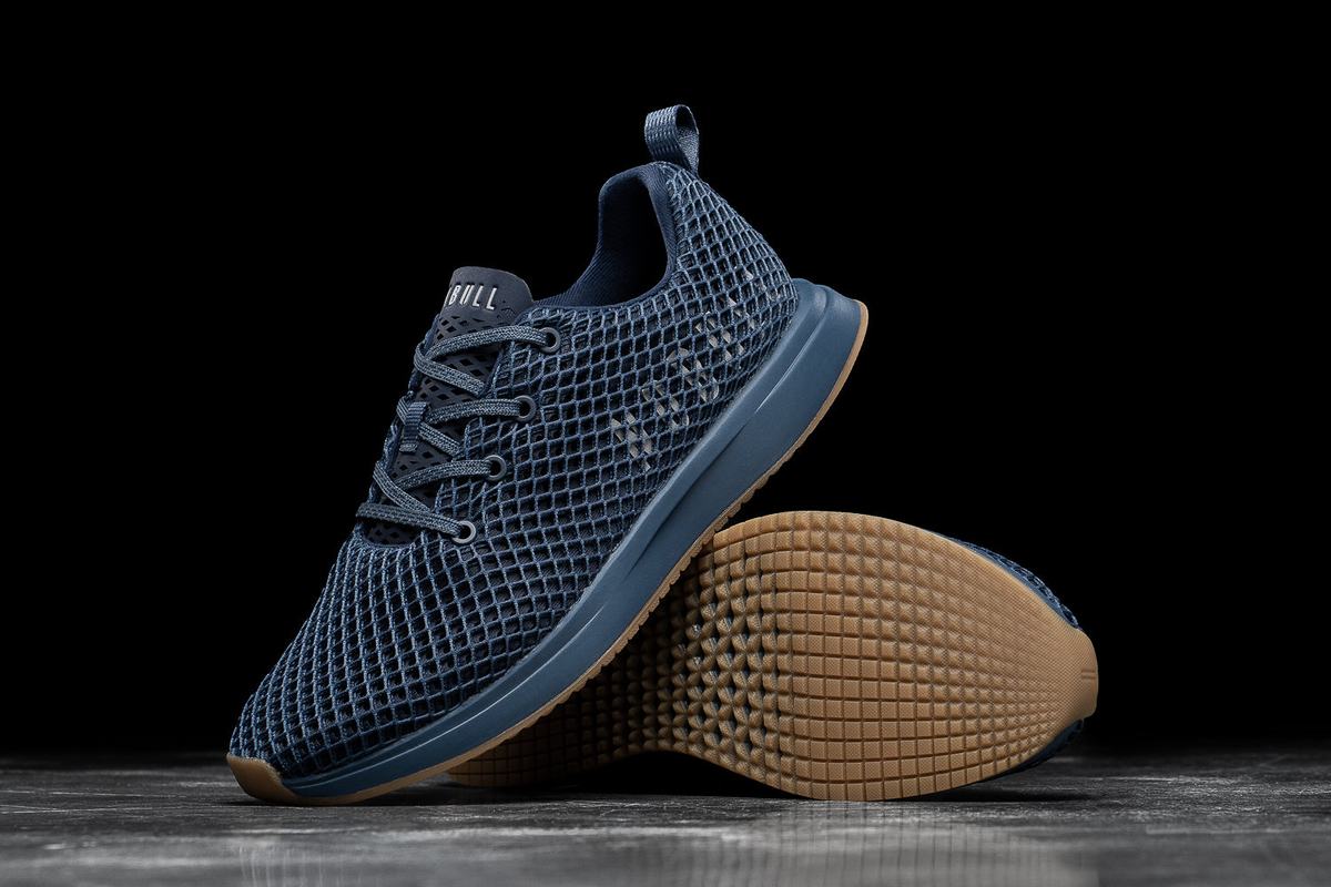 Nobull Mesh Runner Loopschoenen Dames Donkerblauw | 509173-WBM