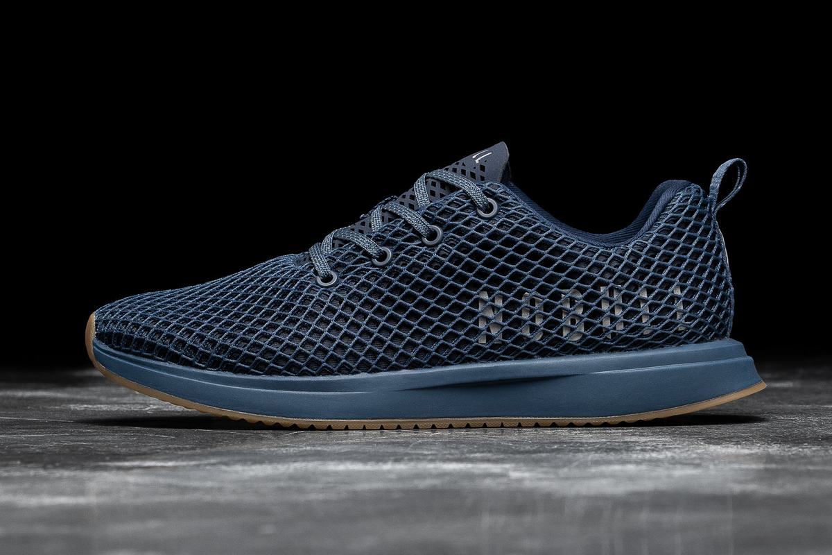 Nobull Mesh Runner Loopschoenen Dames Donkerblauw | 509173-WBM