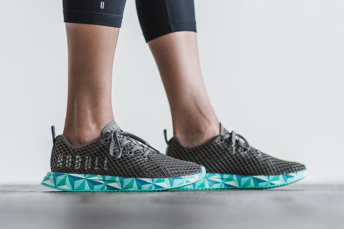 Nobull Mesh Runner Loopschoenen Dames Donkergrijs | 856423-VEA