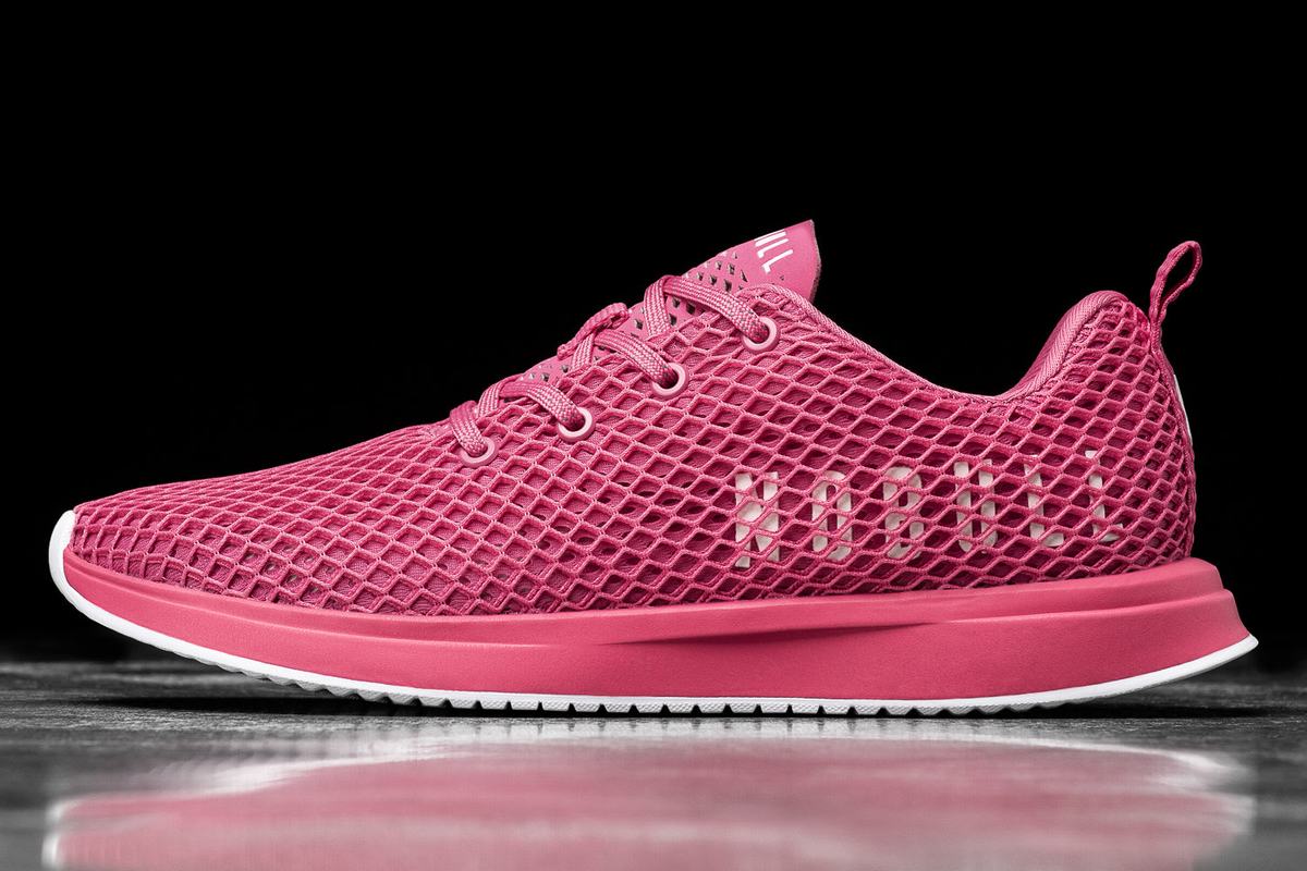 Nobull Mesh Runner Loopschoenen Dames Fuchsie | 718642-MPB