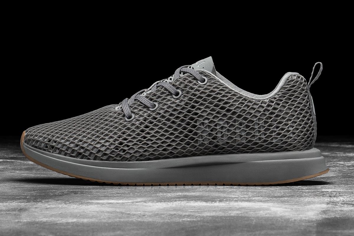 Nobull Mesh Runner Loopschoenen Dames Grijs | 891523-RLS
