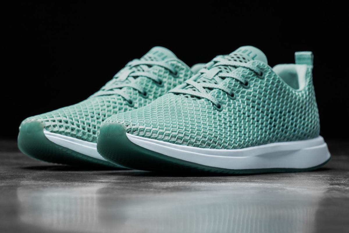 Nobull Mesh Runner Loopschoenen Dames Lichtturquoise | 597648-HIE
