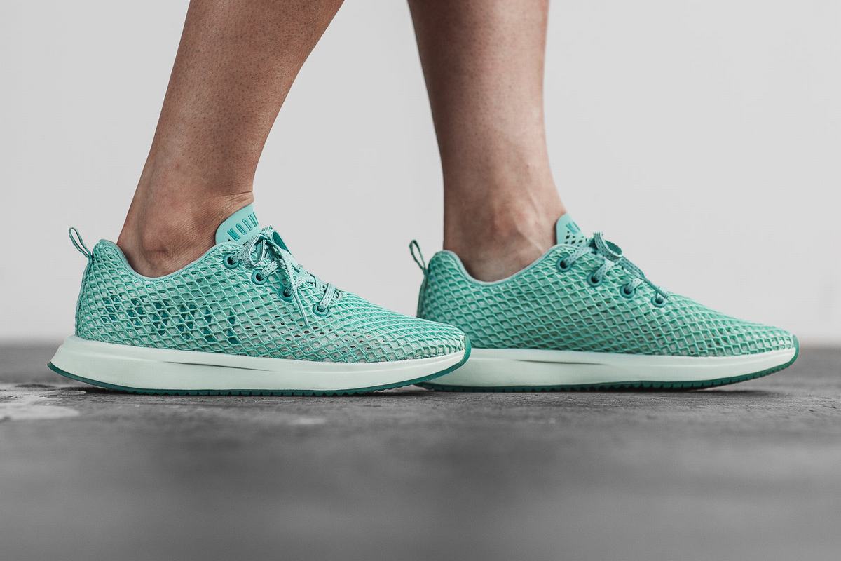 Nobull Mesh Runner Loopschoenen Dames Lichtturquoise | 597648-HIE