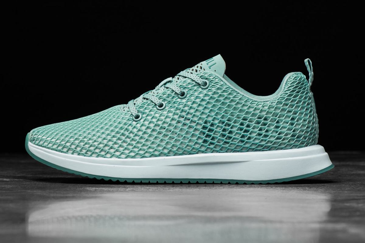 Nobull Mesh Runner Loopschoenen Dames Lichtturquoise | 597648-HIE