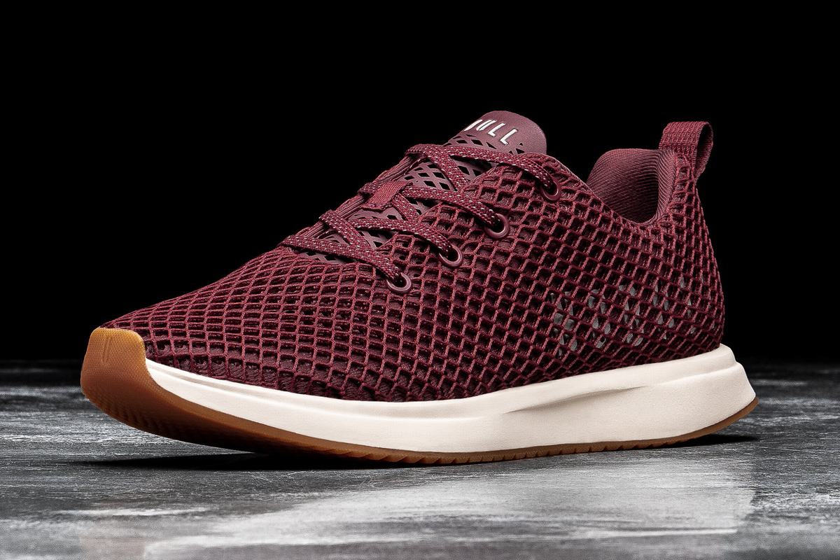 Nobull Mesh Runner Loopschoenen Dames Rood Wit | 238019-SMI