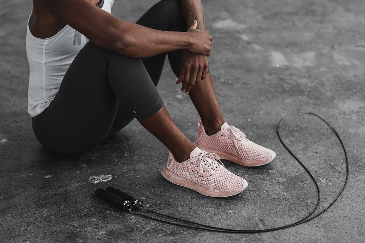 Nobull Mesh Runner Loopschoenen Dames Roze Camo | 973140-PGF