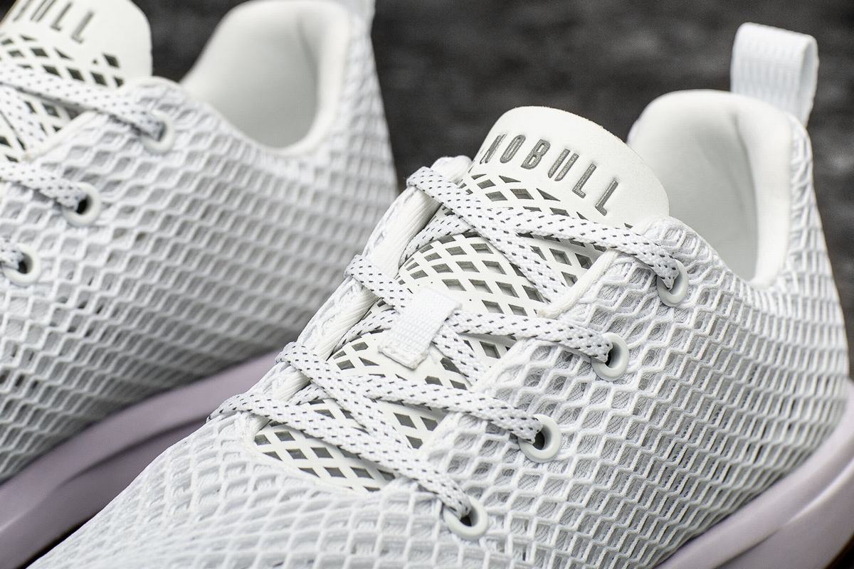 Nobull Mesh Runner Loopschoenen Dames Wit | 950436-GCK