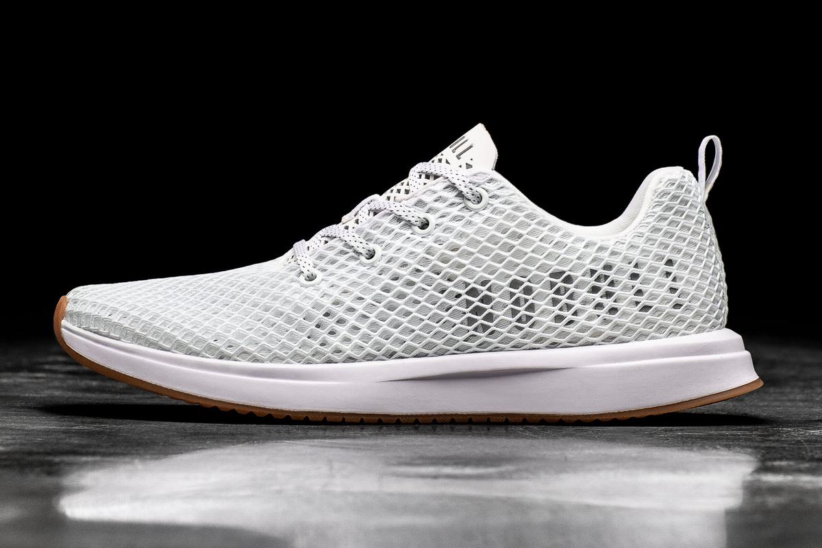 Nobull Mesh Runner Loopschoenen Dames Wit | 950436-GCK