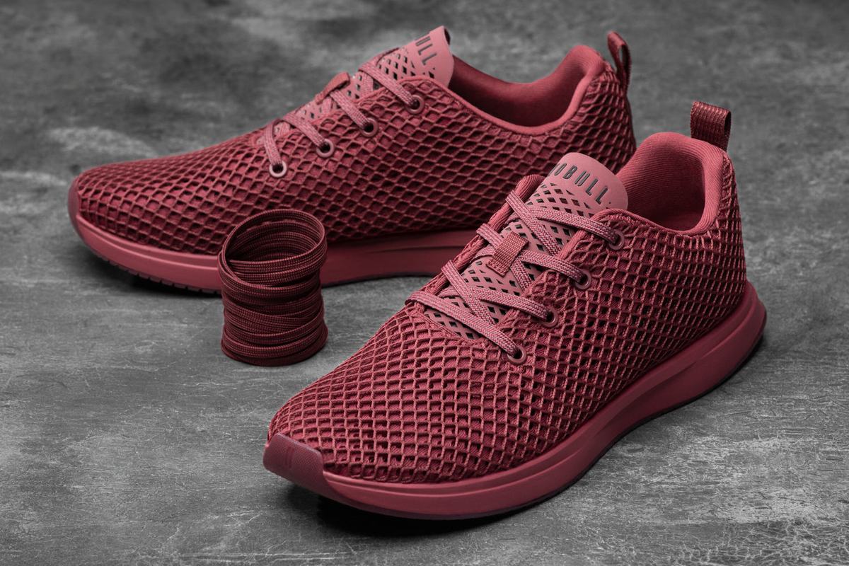 Nobull Mesh Runner Loopschoenen Heren Bordeaux | 502961-JUX