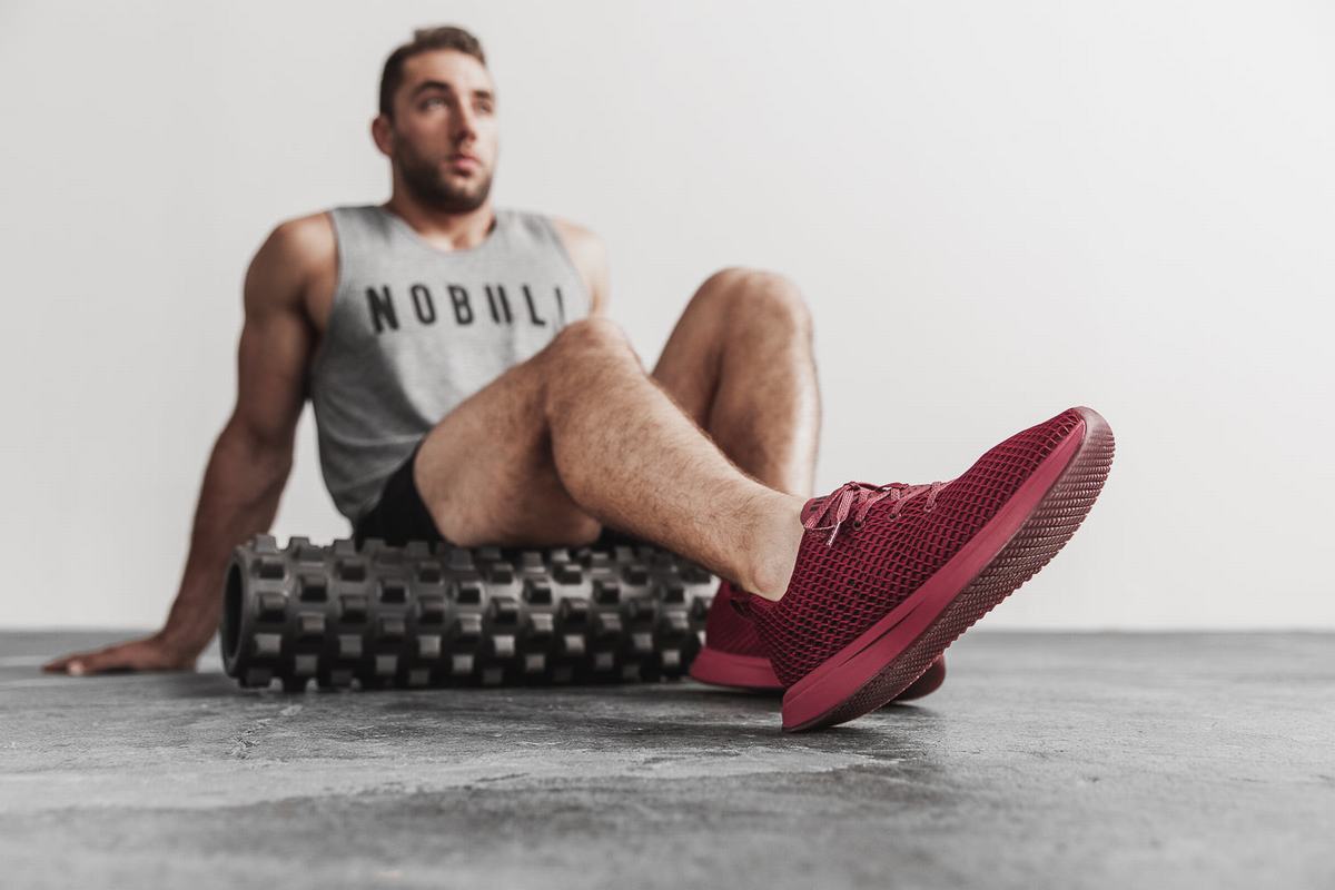 Nobull Mesh Runner Loopschoenen Heren Bordeaux | 502961-JUX