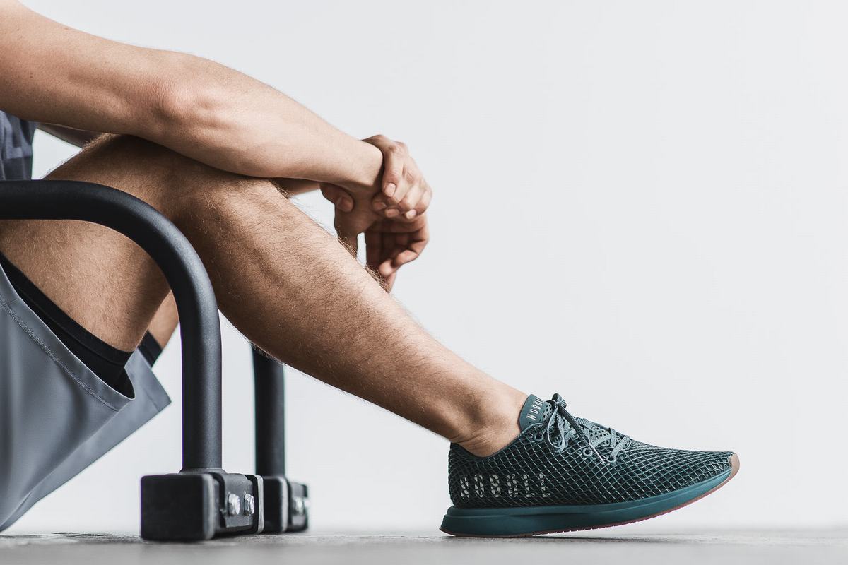 Nobull Mesh Runner Loopschoenen Heren Diepturquoise | 409571-UPO