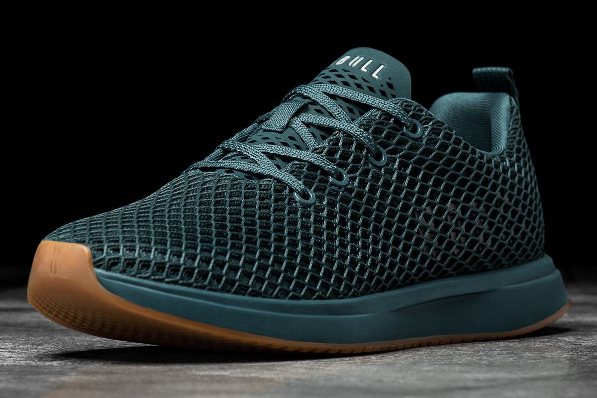 Nobull Mesh Runner Loopschoenen Heren Diepturquoise | 409571-UPO