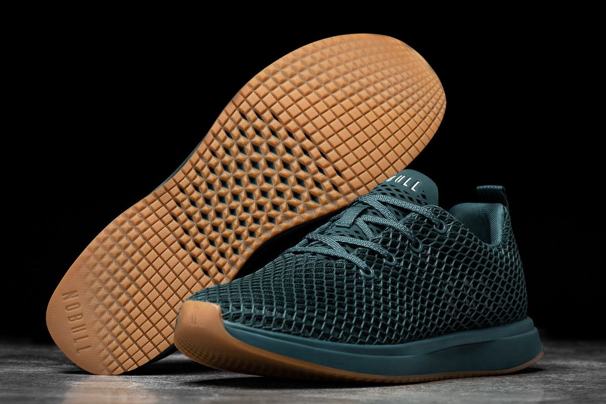 Nobull Mesh Runner Loopschoenen Heren Diepturquoise | 409571-UPO