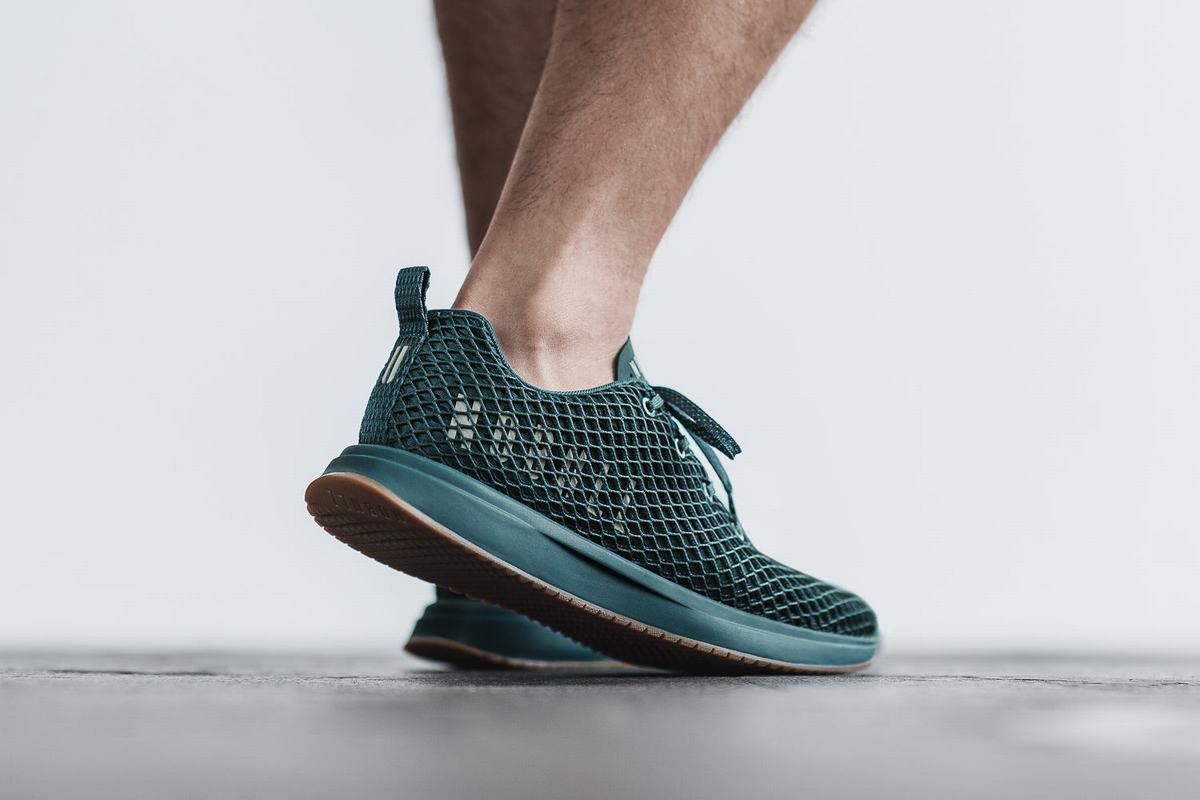 Nobull Mesh Runner Loopschoenen Heren Diepturquoise | 409571-UPO