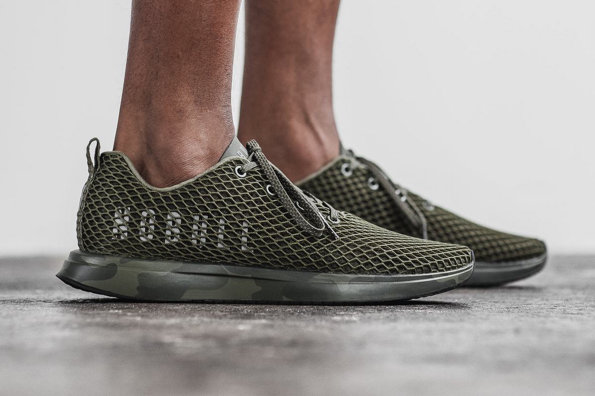 Nobull Mesh Runner Loopschoenen Heren Donkercamo | 234758-RHK