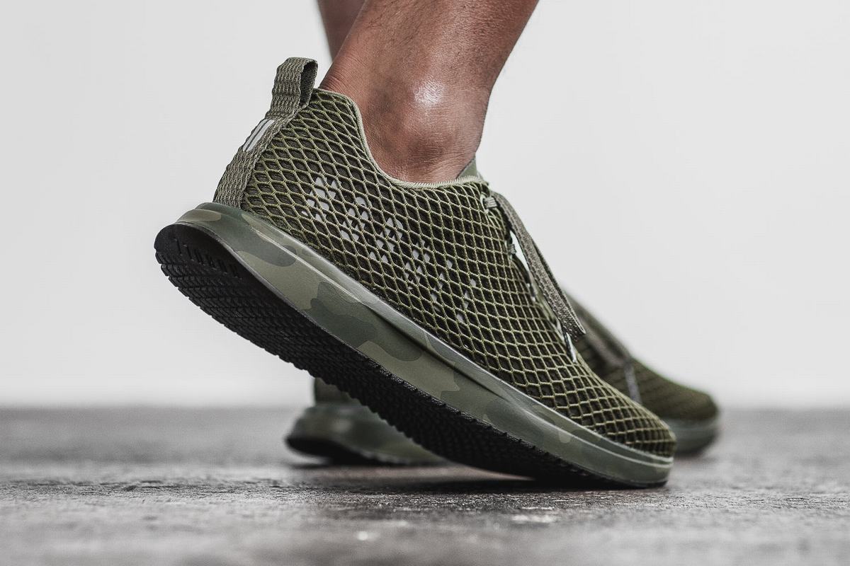 Nobull Mesh Runner Loopschoenen Heren Donkercamo | 234758-RHK