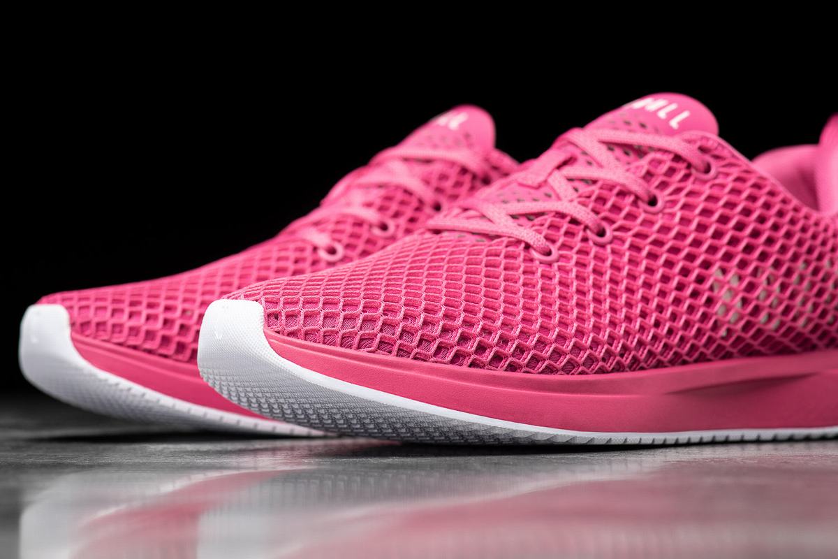 Nobull Mesh Runner Loopschoenen Heren Fuchsie | 136420-YRG